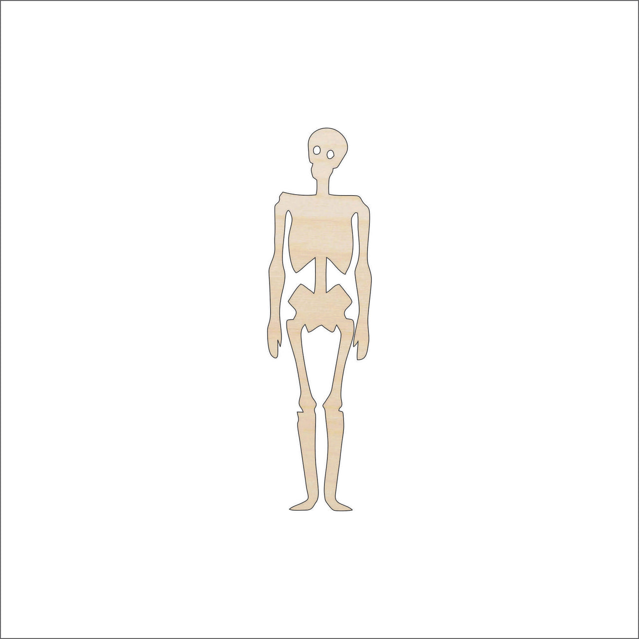 Skeleton Wood Craft Shape - Laser Cut Baltic Birch Unfinished DIY Wood Art Supplies PPL29 - The Wood Shape Store