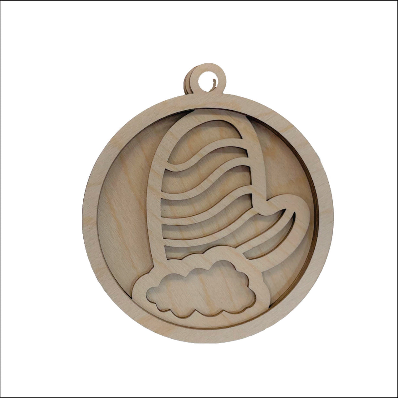 Mitten 3D Laser Cut Ornament – Baltic Birch Wood Craft Supplies | DIY Wood Ornament Kit XM25 - The Wood Shape Store