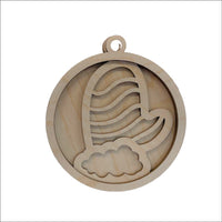 Mitten 3D Laser Cut Ornament – Baltic Birch Wood Craft Supplies | DIY Wood Ornament Kit XM25 - The Wood Shape Store