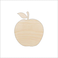 Apple Wood Craft Shape - Laser Cut Baltic Birch Unfinished DIY Wood Art Supplies FOD50 - The Wood Shape Store