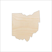 Ohio Wood Craft Shape - Laser Cut Baltic Birch Unfinished DIY Wood Art Supplies STAT83 - The Wood Shape Store