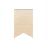 Banner - Wood Craft Shape - Laser Cut Baltic Birch Unfinished DIY Wood Art Supplies BNR22 - The Wood Shape Store