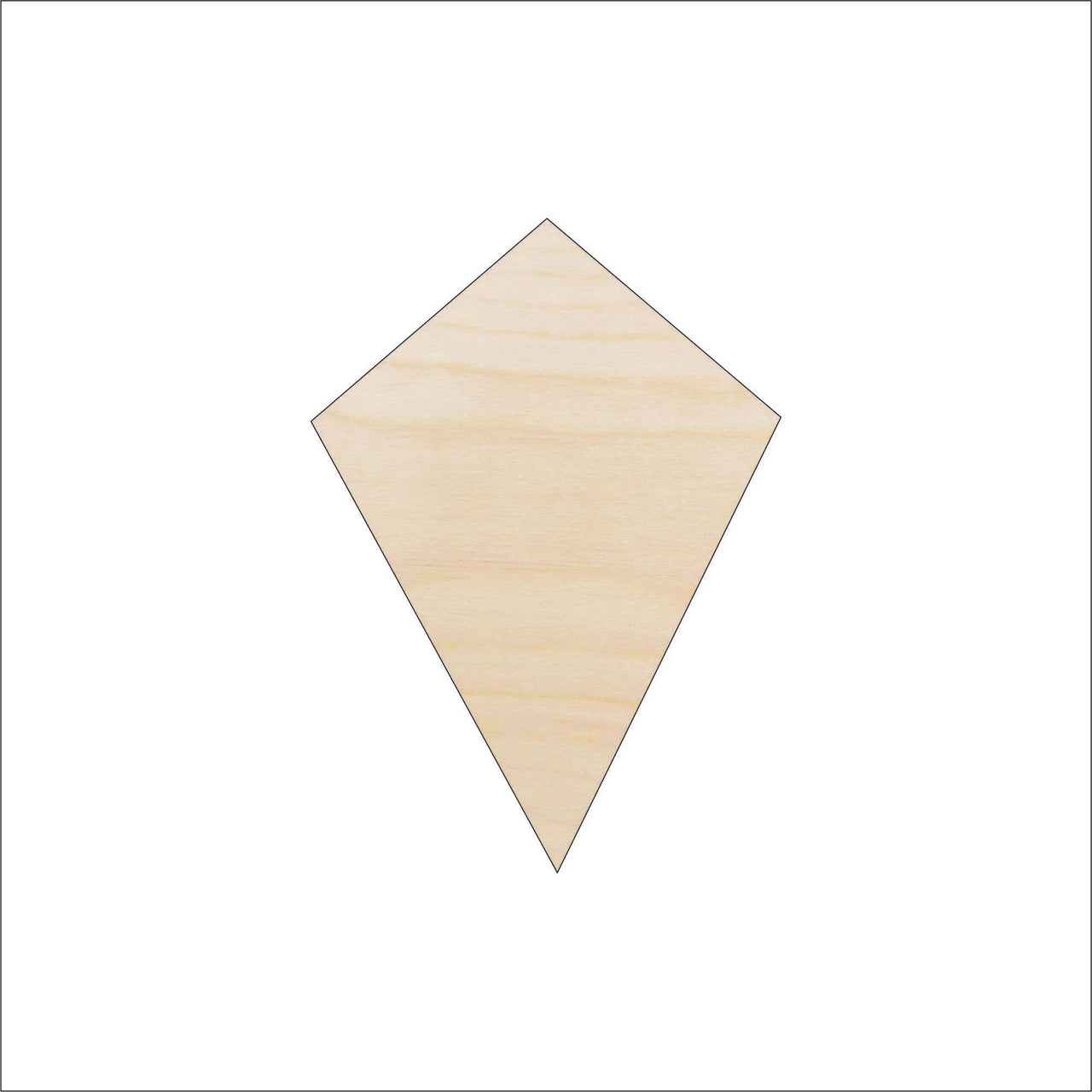 Kite Wood Craft Shape - Laser Cut Baltic Birch Unfinished DIY Wood Art Supplies BSC4 - The Wood Shape Store