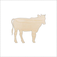 Cow Wood Craft Shape - Laser Cut Baltic Birch Unfinished DIY Wood Art Supplies COW12 - The Wood Shape Store