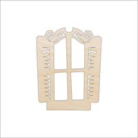 Window Wood Craft Shape – Laser Cut Baltic Birch Unfinished DIY Art Supplies FAL15 - The Wood Shape Store
