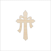 Cross Wood Craft Shape - Laser Cut Baltic Birch Unfinished DIY Wood Art Supplies ESR19 - The Wood Shape Store