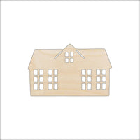 House Wood Craft Shape - Laser Cut Baltic Birch Unfinished DIY Wood Art Supplies BLD63 - The Wood Shape Store