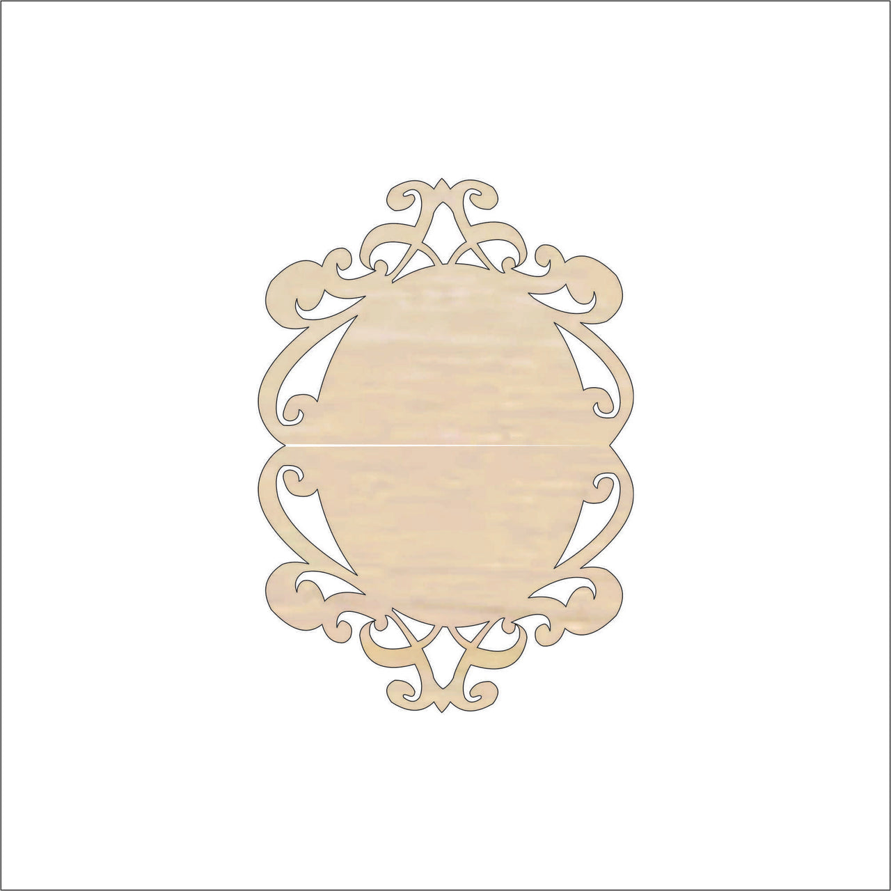 Plaque Wood Craft Shape - Laser Cut Baltic Birch Unfinished DIY Wood Art Supplies DSN75 - The Wood Shape Store