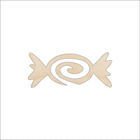 Candy Wood Craft Shape - Laser Cut Baltic Birch Unfinished DIY Wood Art Supplies FOD3 - The Wood Shape Store