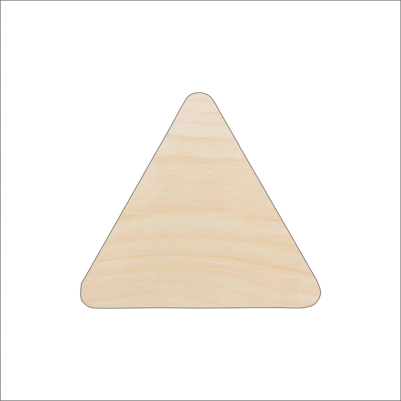 Triangle Wood Craft Shape - Laser Cut Baltic Birch Unfinished DIY Wood Art Supplies BSC6 - The Wood Shape Store