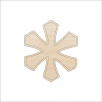 Snowflake Wood Craft Shape - Laser Cut Baltic Birch Unfinished DIY Wood Art Supplies SNW42 - The Wood Shape Store