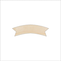 Banner - Wood Craft Shape - Laser Cut Baltic Birch Unfinished DIY Wood Art Supplies BNR5 - The Wood Shape Store