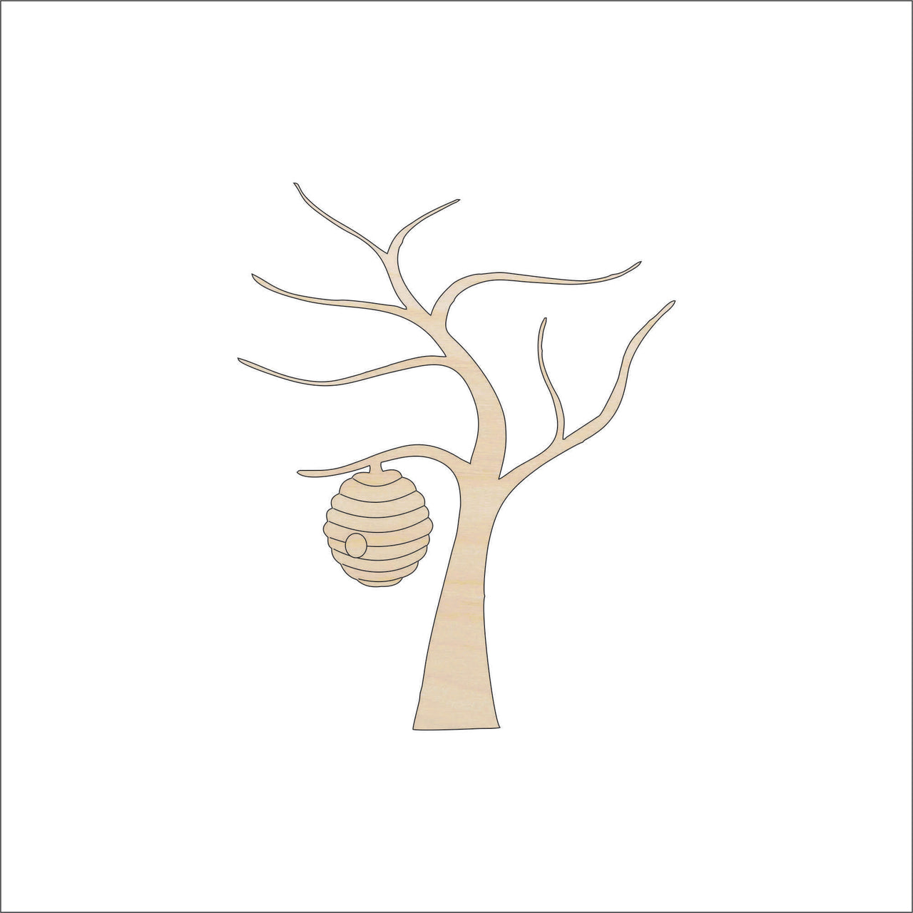 Tree Wood Craft Shape - Laser Cut Baltic Birch Unfinished DIY Wood Art Supplies TRE29 - The Wood Shape Store