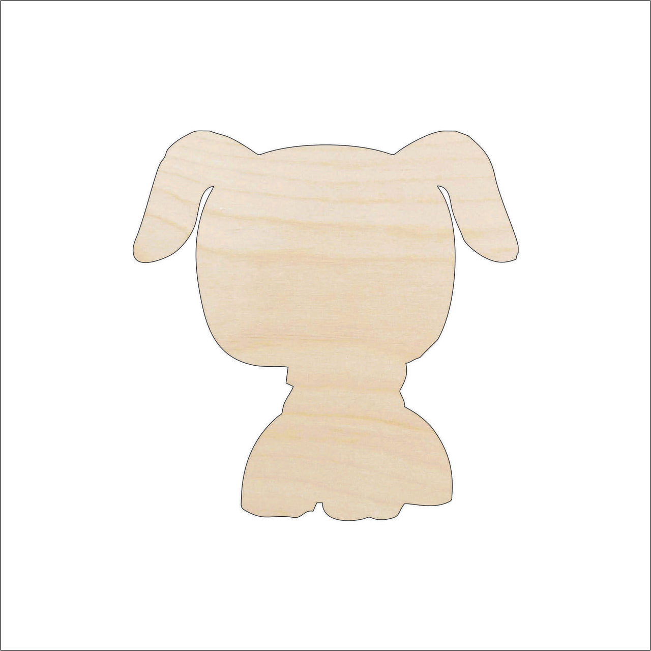 Dog Wood Craft Shape - Laser Cut Baltic Birch Unfinished DIY Wood Art Supplies DOG123 - The Wood Shape Store