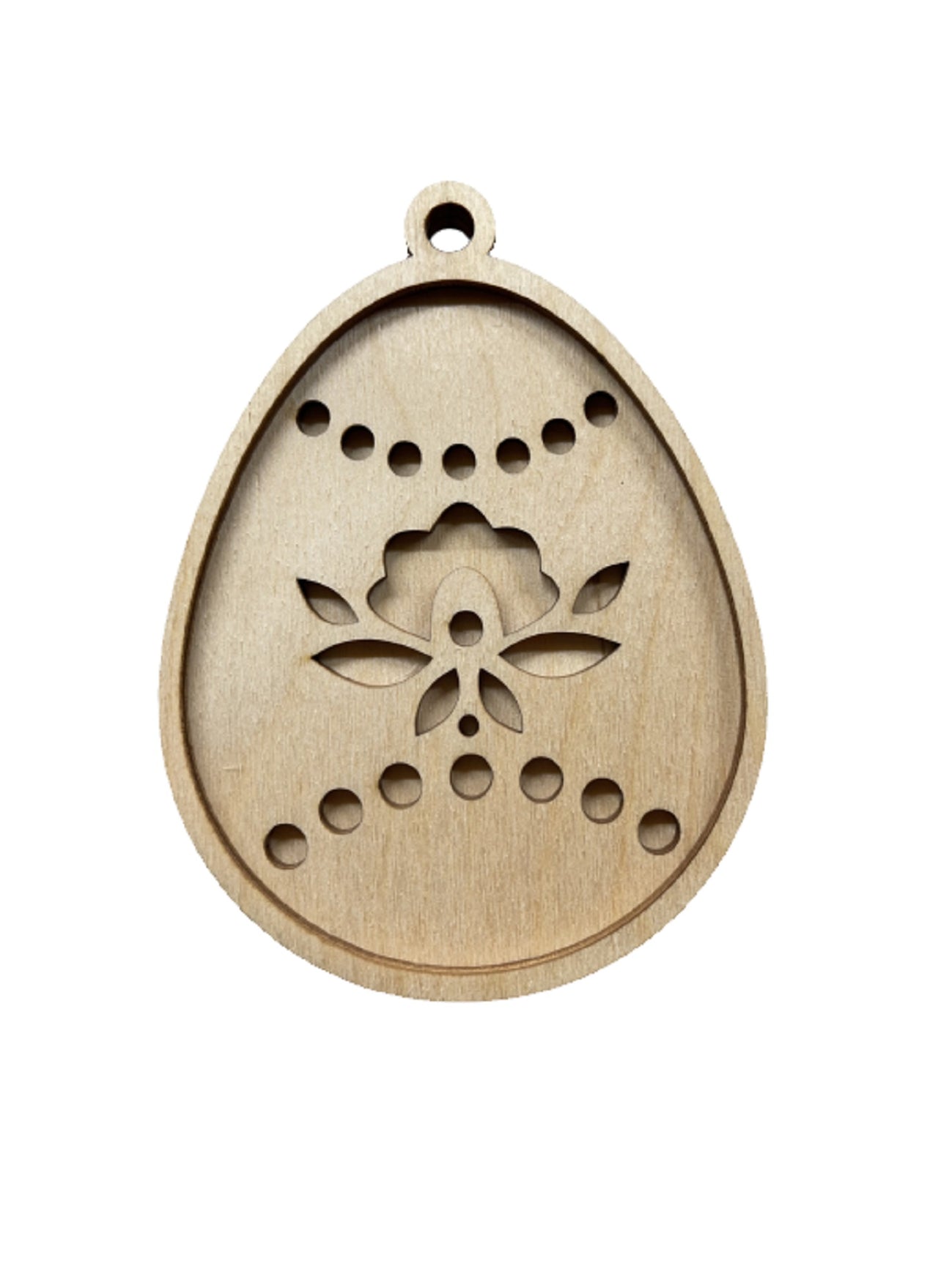 Easter 3D Laser Cut Ornament – Baltic Birch Wood Craft Supplies | DIY Wood Ornament Kit ES19 - The Wood Shape Store
