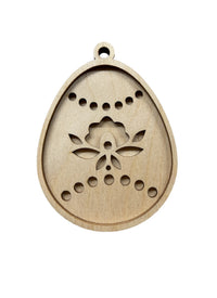 Easter 3D Laser Cut Ornament – Baltic Birch Wood Craft Supplies | DIY Wood Ornament Kit ES19 - The Wood Shape Store