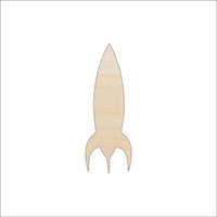 Spaceship Wood Craft Shape - Laser Cut Baltic Birch Unfinished DIY Wood Art Supplies SPC28 - The Wood Shape Store