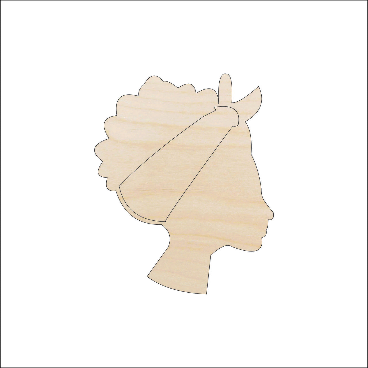 Woman Wood Craft Shape - Laser Cut Baltic Birch Unfinished DIY Wood Art Supplies PPL99 - The Wood Shape Store