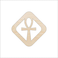 Ankh Wood Craft Shape - Laser Cut Baltic Birch Unfinished DIY Wood Art Supplies WLD97 - The Wood Shape Store