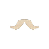 Mustache Wood Craft Shape - Laser Cut Baltic Birch Unfinished DIY Wood Art Supplies PPL56 - The Wood Shape Store
