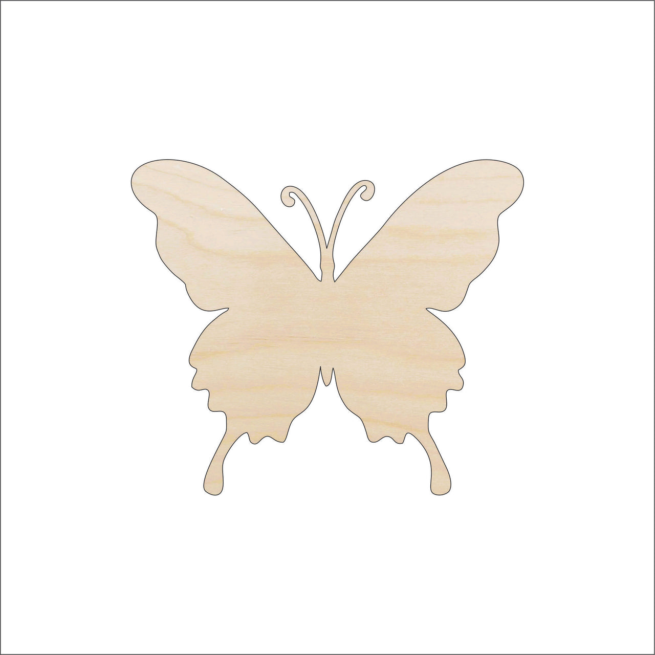 Butterfly Wood Craft Shape - Laser Cut Baltic Birch Unfinished DIY Wood Art Supplies BUG50 - The Wood Shape Store