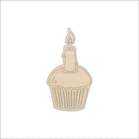Cupcake Wood Craft Shape - Laser Cut Baltic Birch Unfinished DIY Wood Art Supplies FOD52 - The Wood Shape Store