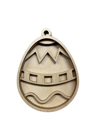 Easter 3D Laser Cut Ornament – Baltic Birch Wood Craft Supplies | DIY Wood Ornament Kit ES26 - The Wood Shape Store