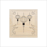 Lantern Wood Craft Shape - Laser Cut Baltic Birch Unfinished DIY Wood Art Supplies WLD17 - The Wood Shape Store