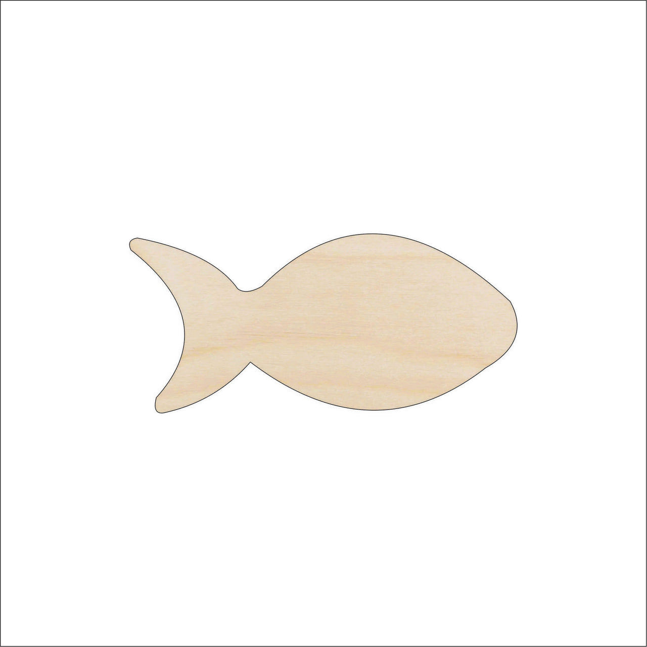Goldlfish Wood Craft Shape - Laser Cut Baltic Birch Unfinished DIY Wood Art Supplies FSH8 - The Wood Shape Store