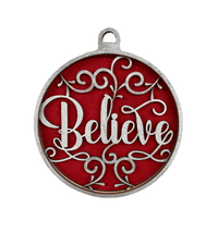 Believe 3D Laser Cut Ornament – Baltic Birch Wood Craft Supplies | DIY Ornament Kit RE17 - The Wood Shape Store
