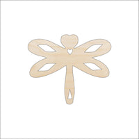 Dragonfly Wood Craft Shape - Laser Cut Baltic Birch Unfinished DIY Wood Art Supplies BUG114 - The Wood Shape Store