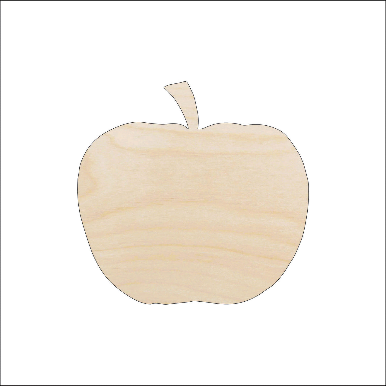 Pumpkin Wood Craft Shape - Laser Cut Baltic Birch Unfinished DIY Wood Art Supplies FAL105 - The Wood Shape Store