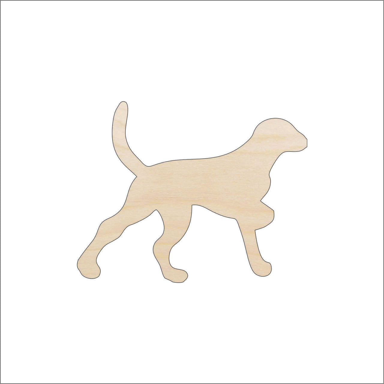 Dog Wood Craft Shape - Laser Cut Baltic Birch Unfinished DIY Wood Art Supplies DOG69 - The Wood Shape Store
