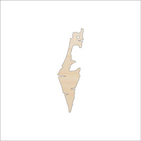 Israel Wood Craft Shape - Laser Cut Baltic Birch Unfinished DIY Wood Art Supplies WLD82 - The Wood Shape Store