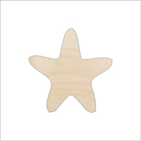 Starfish Wood Craft Shape - Laser Cut Baltic Birch Unfinished DIY Wood Art Supplies SEA157 - The Wood Shape Store