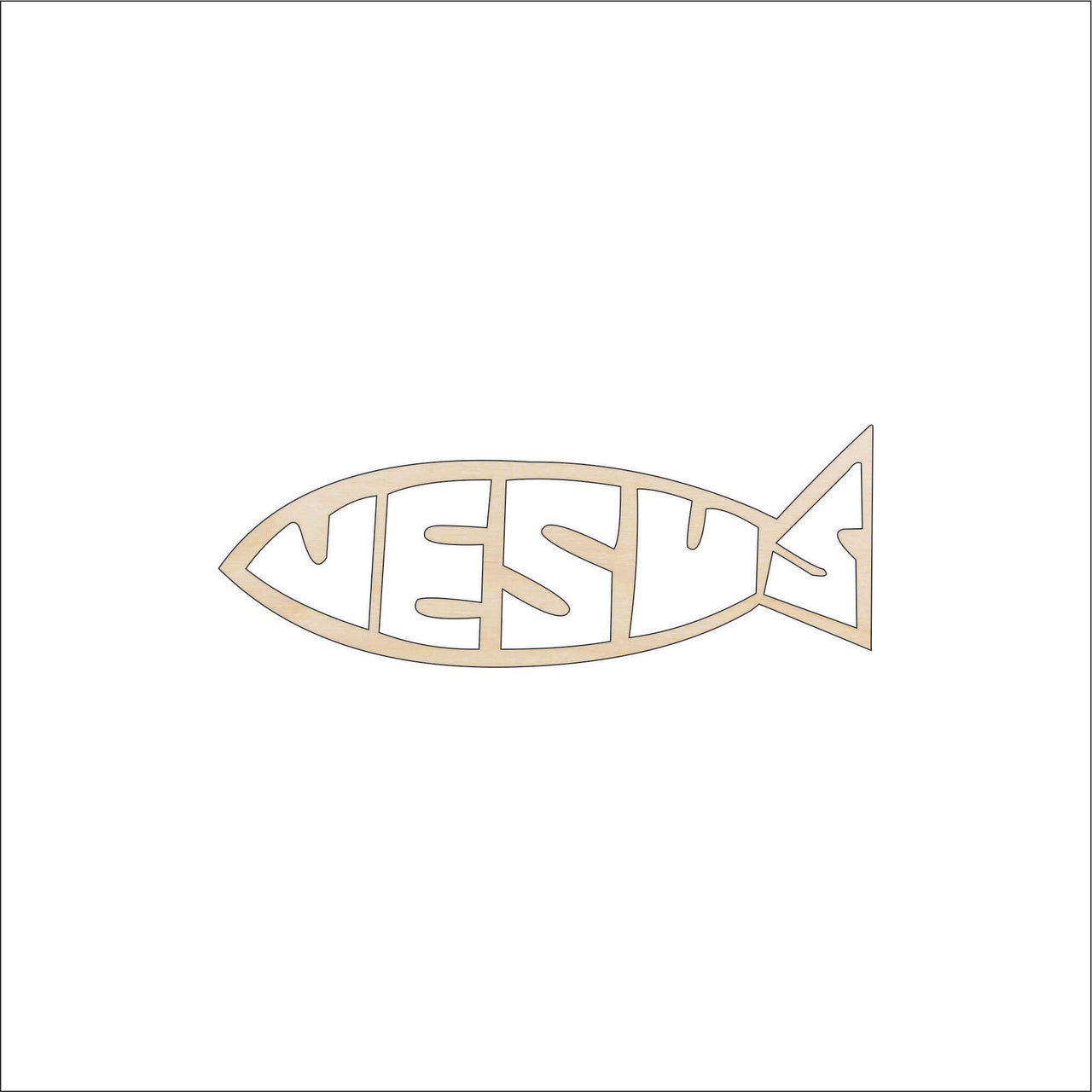 Jesus Wood Craft Shape - Laser Cut Baltic Birch Unfinished DIY Wood Art Supplies REL81 - The Wood Shape Store