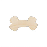 Dog Bone Wood Craft Shape - Laser Cut Baltic Birch Unfinished DIY Wood Art Supplies DOG84 - The Wood Shape Store
