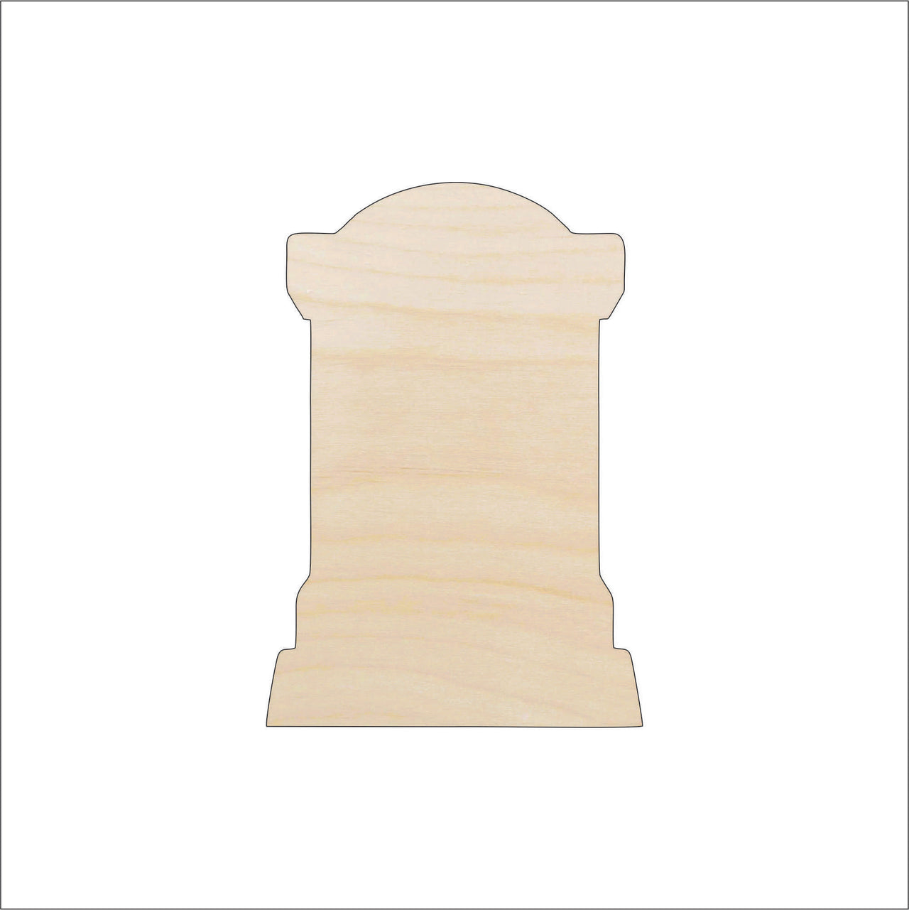 Tombstone Wood Craft Shape - Laser Cut Baltic Birch Unfinished DIY Wood Art Supplies FAL98 - The Wood Shape Store