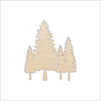 Tree Wood Craft Shape - Laser Cut Baltic Birch Unfinished DIY Wood Art Supplies TRE63 - The Wood Shape Store