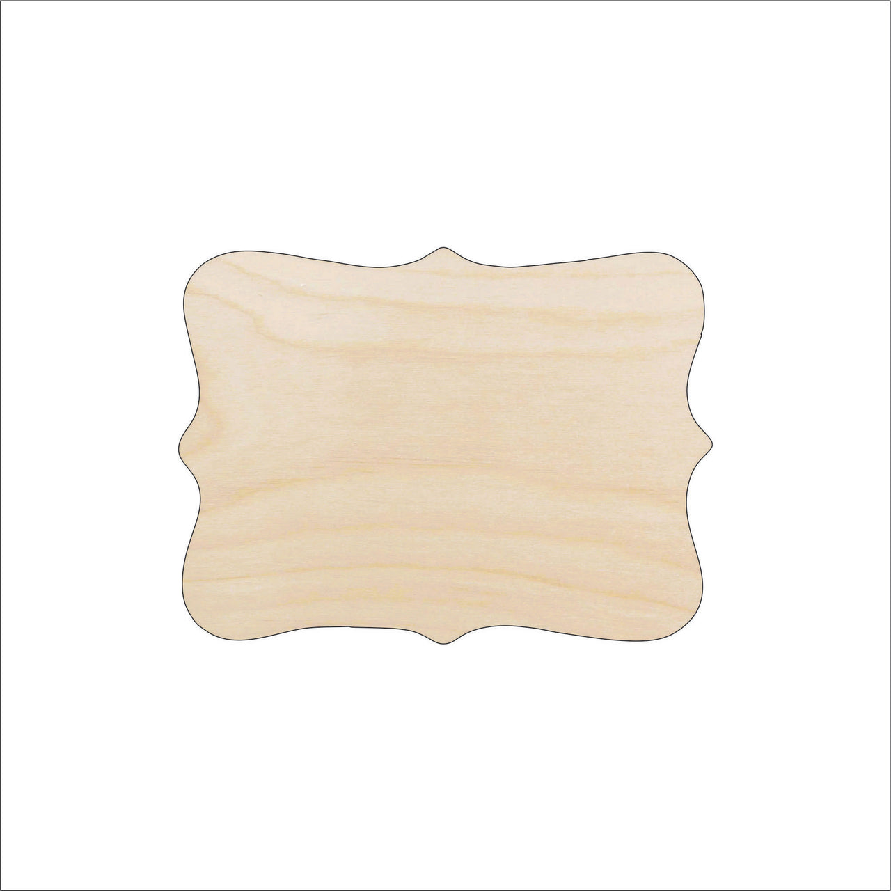 Plaque Wood Craft Shape - Laser Cut Baltic Birch Unfinished DIY Wood Art Supplies BSC16 - The Wood Shape Store