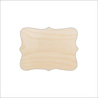 Plaque Wood Craft Shape - Laser Cut Baltic Birch Unfinished DIY Wood Art Supplies BSC16 - The Wood Shape Store