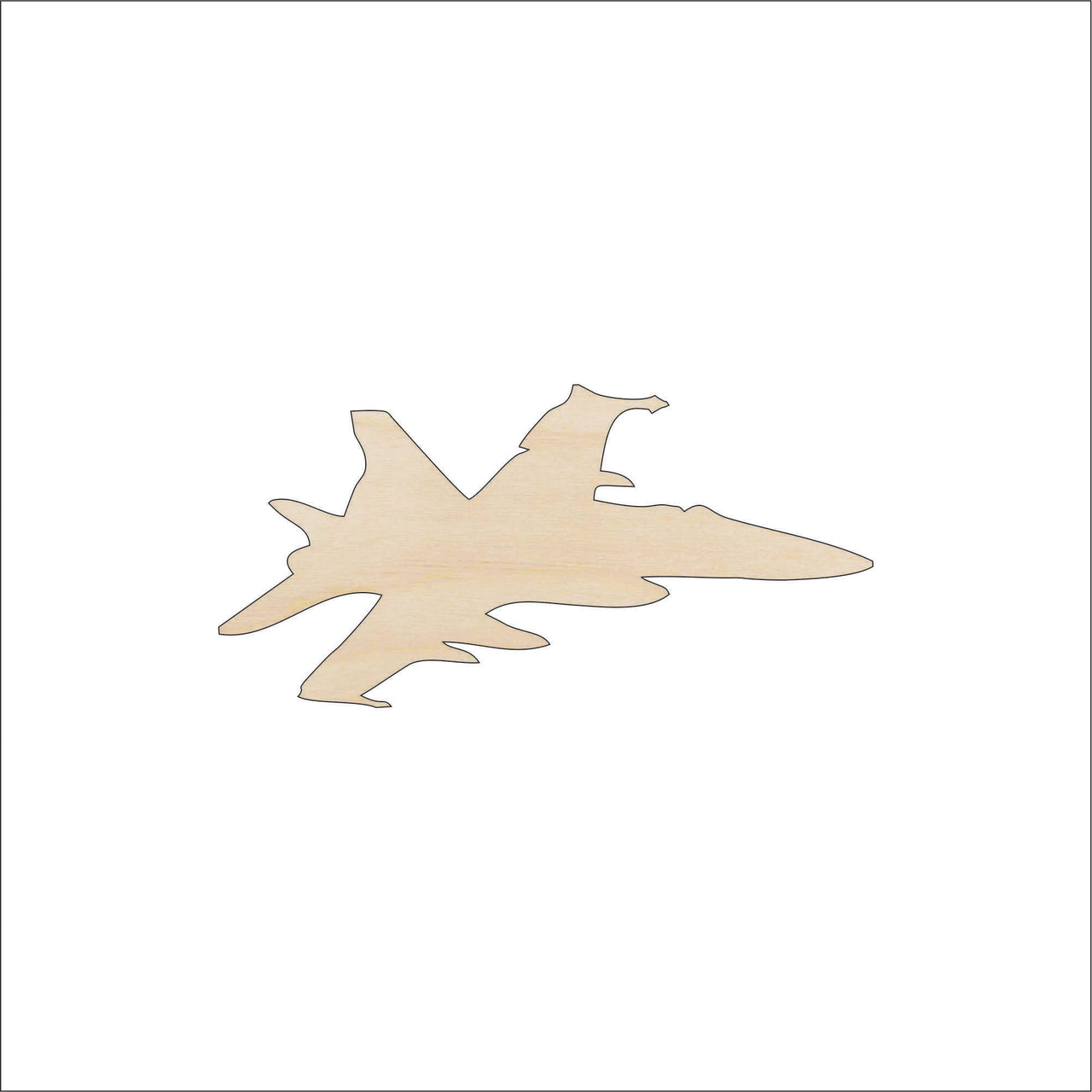 Airplane Wood Craft Shape - Laser Cut Baltic Birch Unfinished DIY Wood Art Supplies PLN2 - The Wood Shape Store