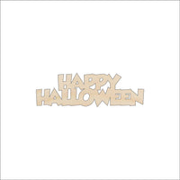 Happy Halloween - Wood Craft Shape – Laser Cut Baltic Birch Unfinished DIY Art Supplies FAL19 - The Wood Shape Store