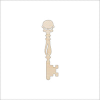 Key Wood Craft Shape - Laser Cut Baltic Birch Unfinished DIY Wood Art Supplies KEY11 - The Wood Shape Store