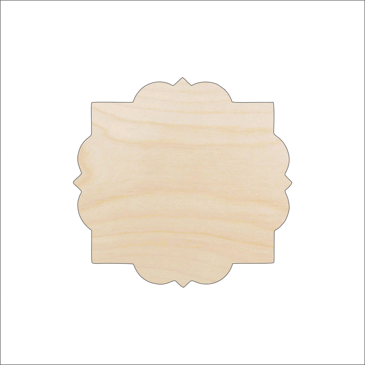 Plaque Wood Craft Shape - Laser Cut Baltic Birch Unfinished DIY Wood Art Supplies BSC9 - The Wood Shape Store
