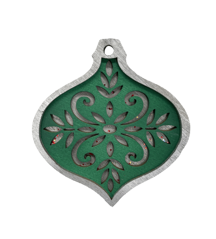 3D Laser Cut Ornament – Baltic Birch Wood Craft Supplies | DIY Wood Ornament Kit DS5 - The Wood Shape Store