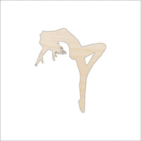 Dancer Wood Craft Shape - Laser Cut Baltic Birch Unfinished DIY Wood Art Supplies SPT326 - The Wood Shape Store