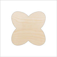 Flower Wood Craft Shape - Laser Cut Baltic Birch Unfinished DIY Wood Art Supplies FLR80 - The Wood Shape Store