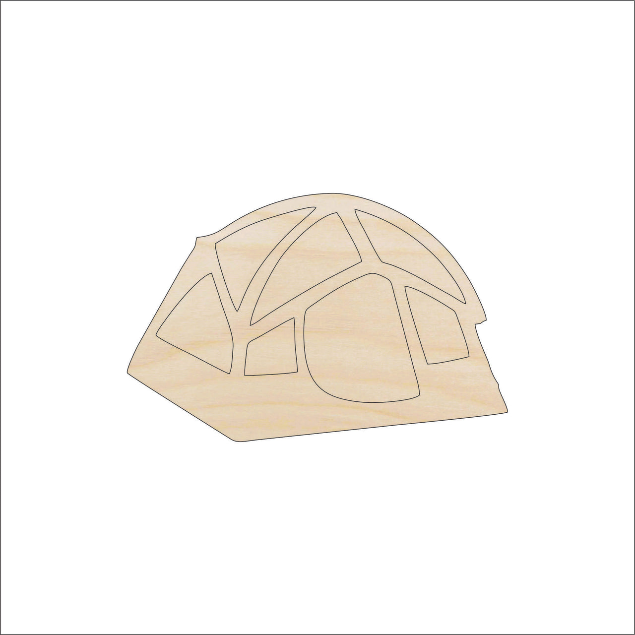 Tent Wood Craft Shape - Laser Cut Baltic Birch Unfinished DIY Wood Art Supplies TRP37 - The Wood Shape Store