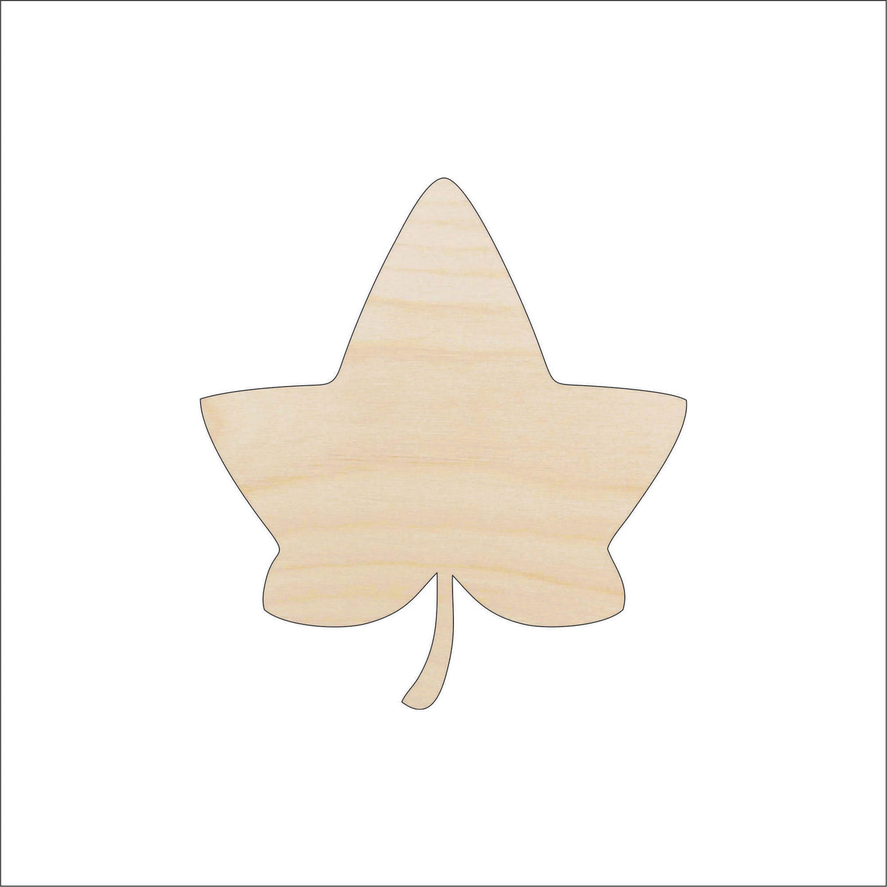Leaf Wood Craft Shape - Laser Cut Baltic Birch Unfinished DIY Wood Art Supplies LEF37 - The Wood Shape Store